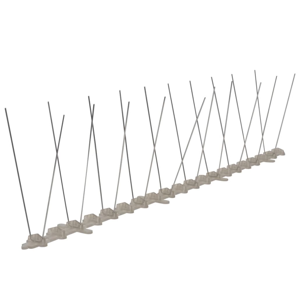 20-tlg. Vogelabwehr-Spikes-Set 10 m Kunststoff 2-reihig
