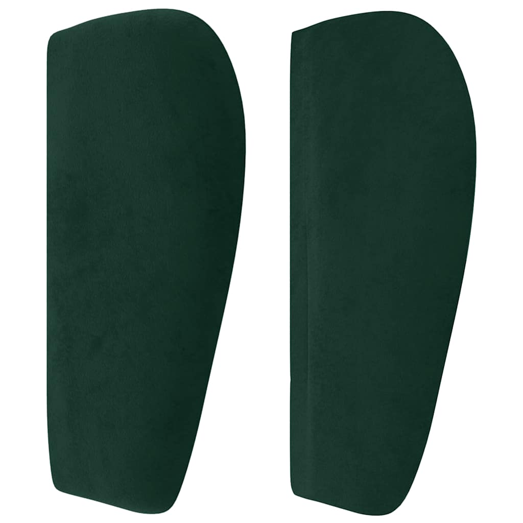 Kopfteil mit Ohren Dunkelblau 93x23x78/88 cm Samt
