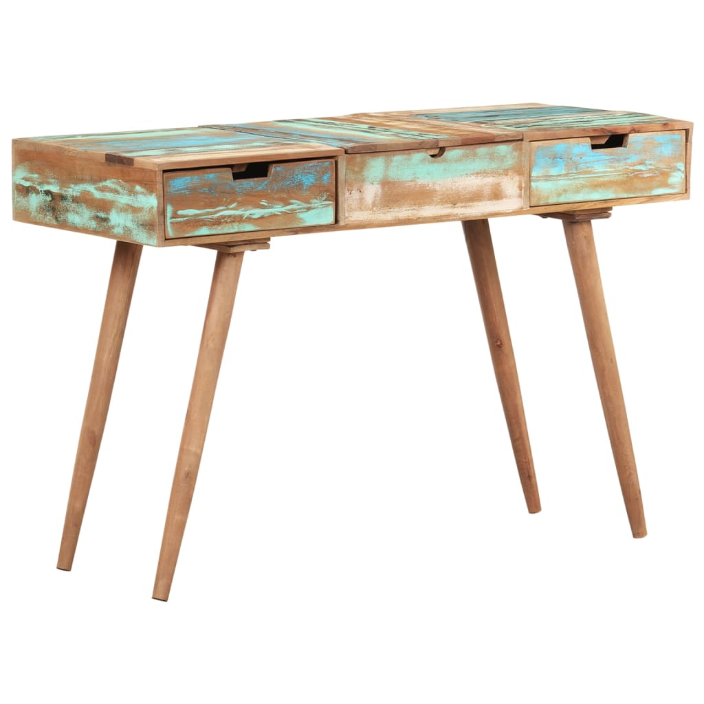 Schminktisch mit Spiegel 112x45x76 cm Akazie Massivholz