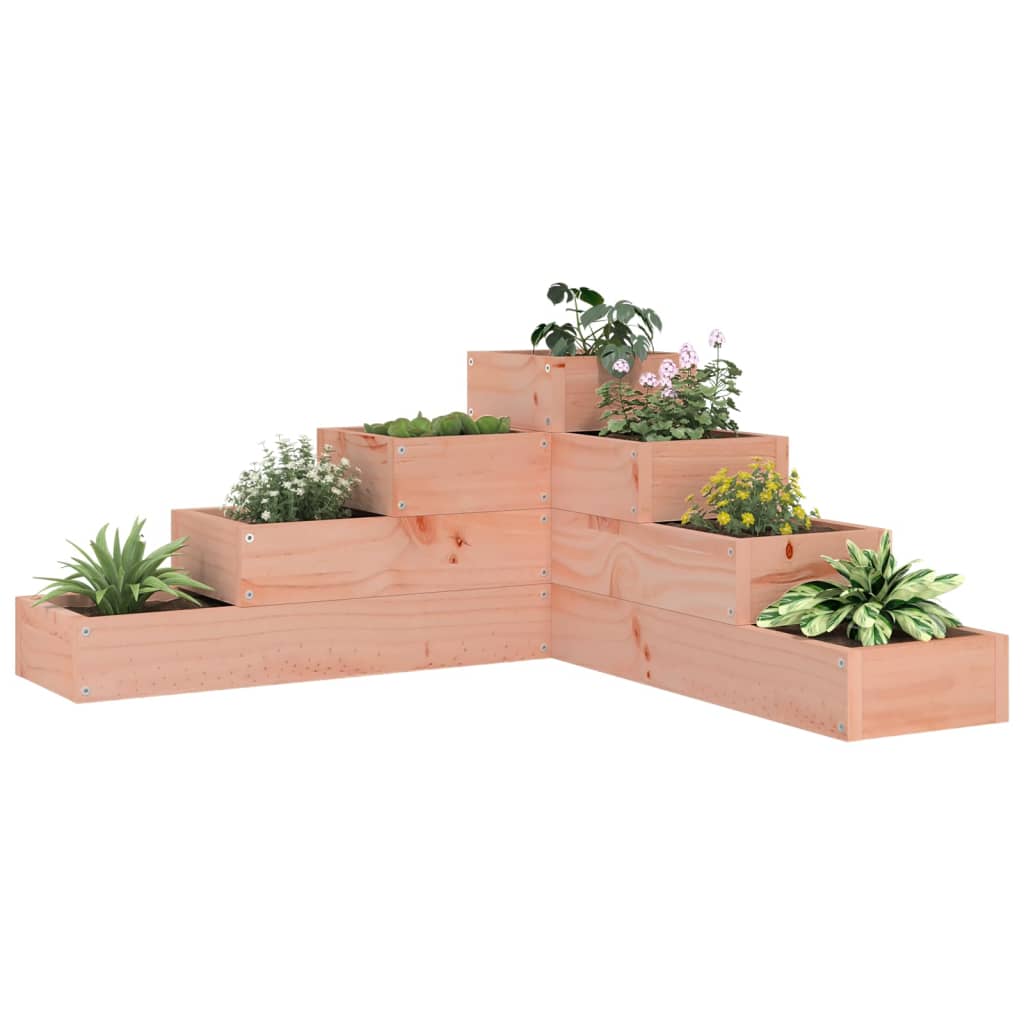 Pflanzentreppe 4 Stufen 80,5x79x36 cm Massivholz Kiefer