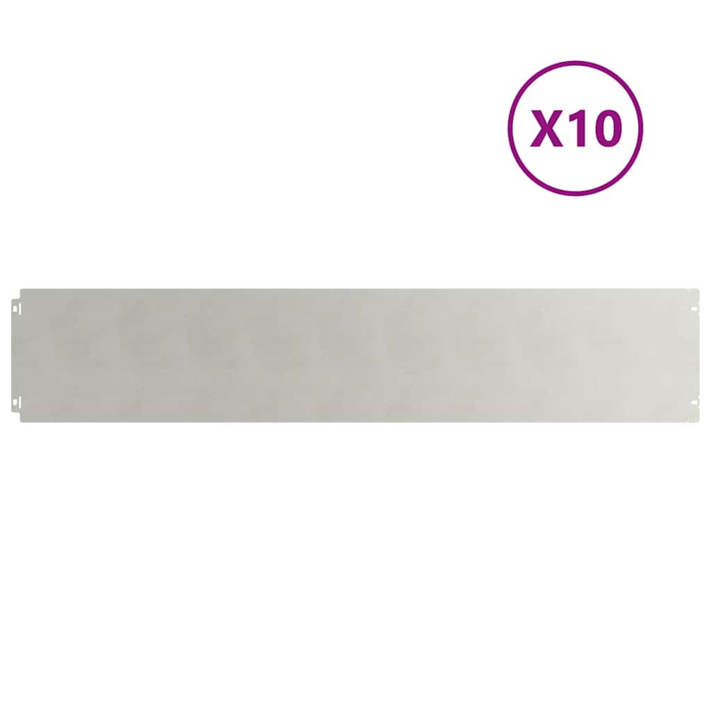 Raseneinfassung 10 pcs 10 x 103 cm Wetterfeststahl Rostig