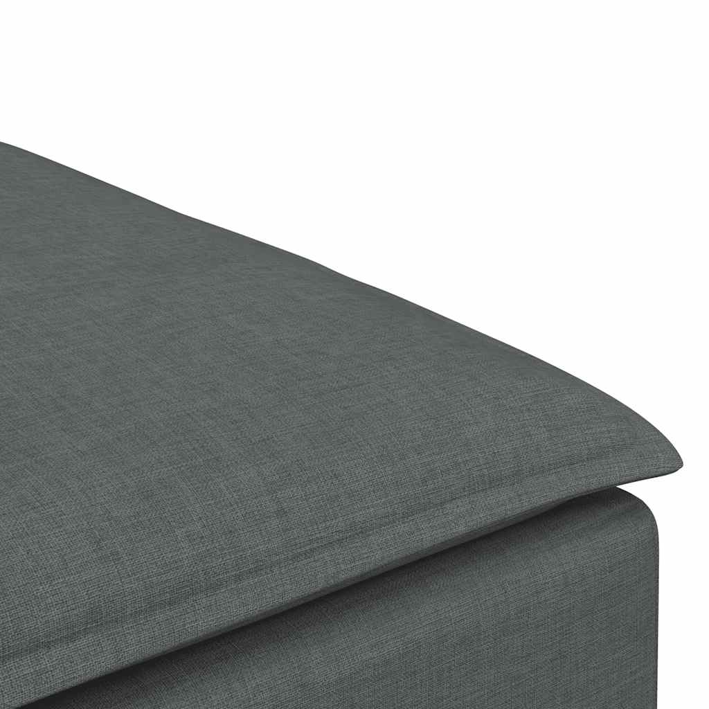 Modulares Sofa Endmodul mit Armlehne Kissen Hellgrau 100 cm