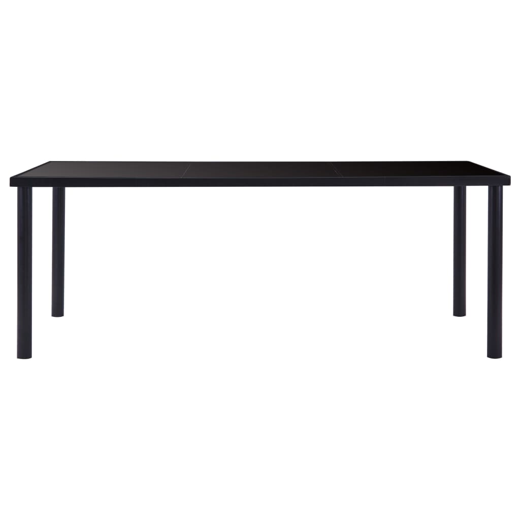 Esstisch Schwarz 120 x 60 x 75 cm Hartglas