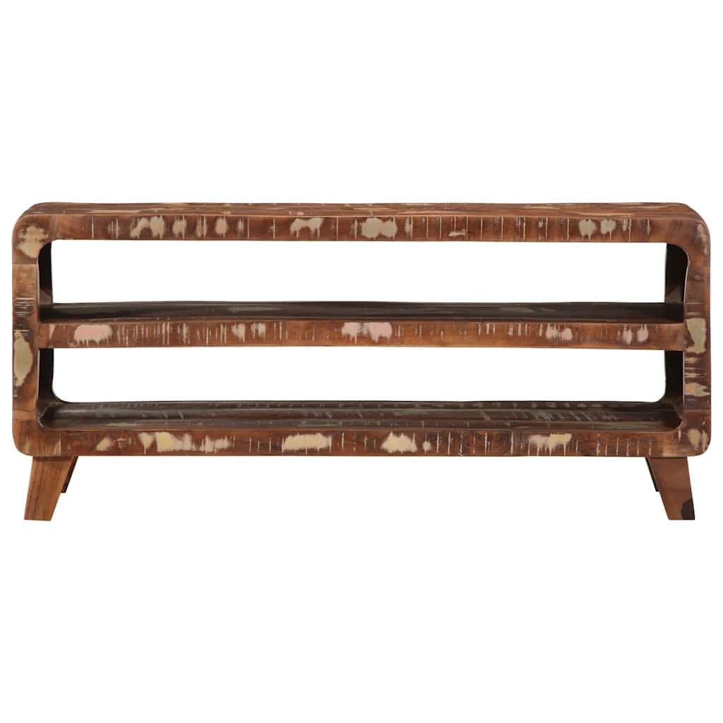 TV-Schrank 105x46x32 cm Raues Massivholz Mango