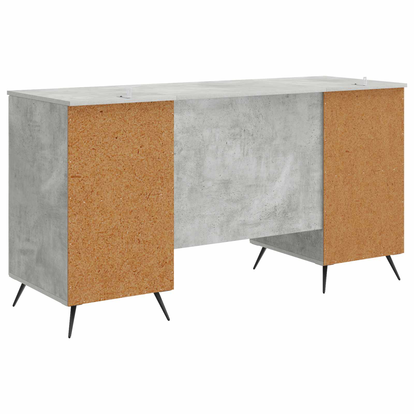 Schreibtisch mit Regal Schwarz 142,5 x 50 x 75 cm Holzwerkstoff