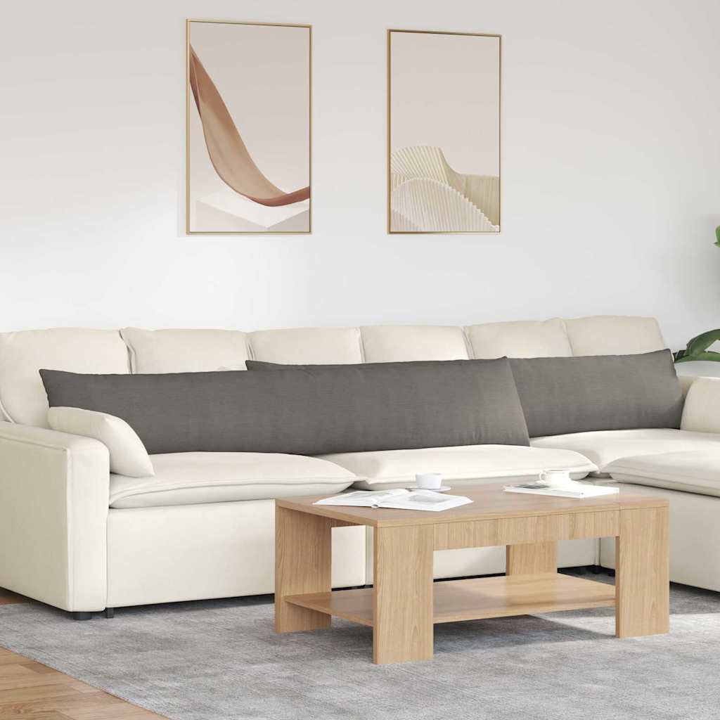 Sofakissen 2 Stück Hellgrau 50 x 30 cm Cordstoff