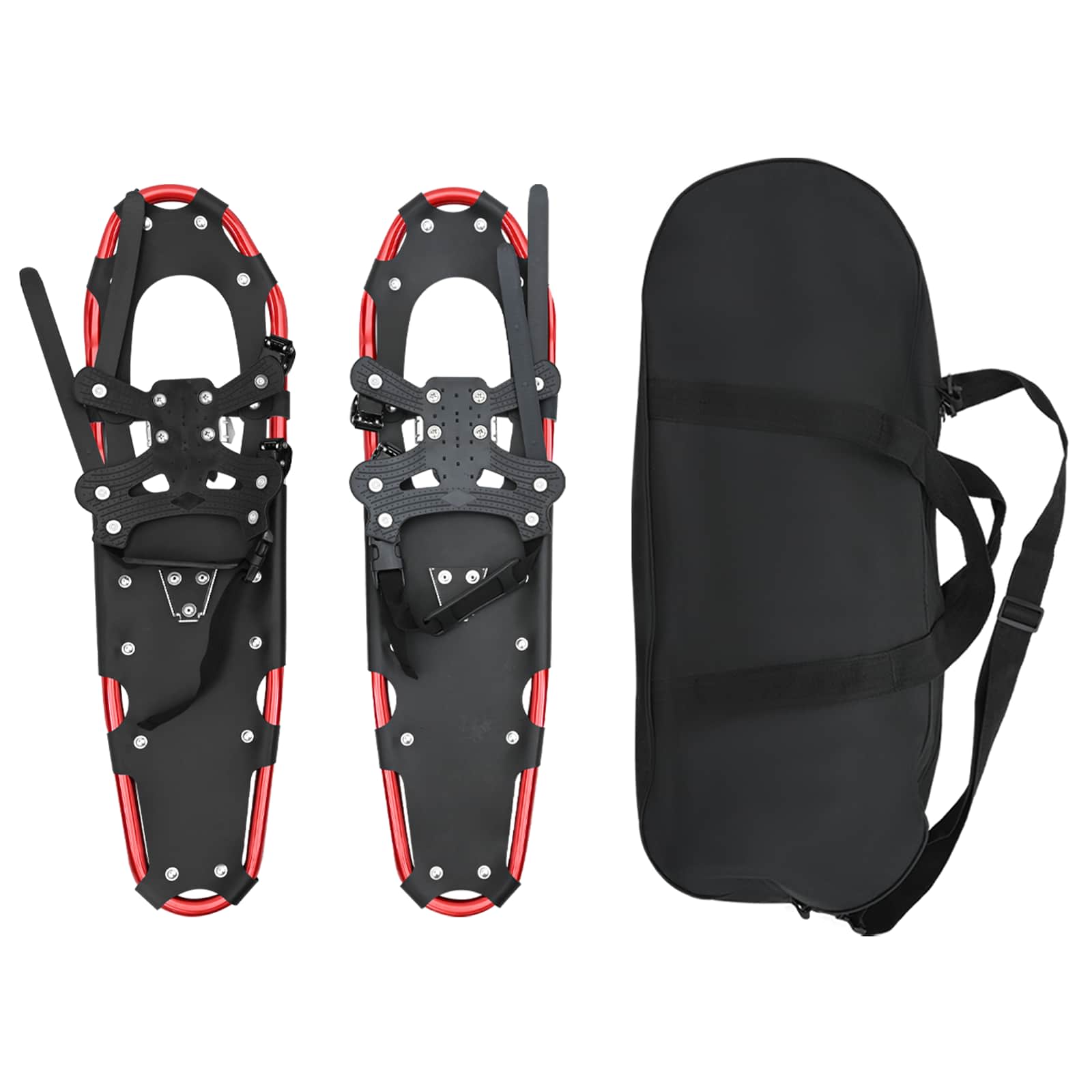 3 in 1 Schneeschuhe Silber und Schwarz 53,5 x 21 cm