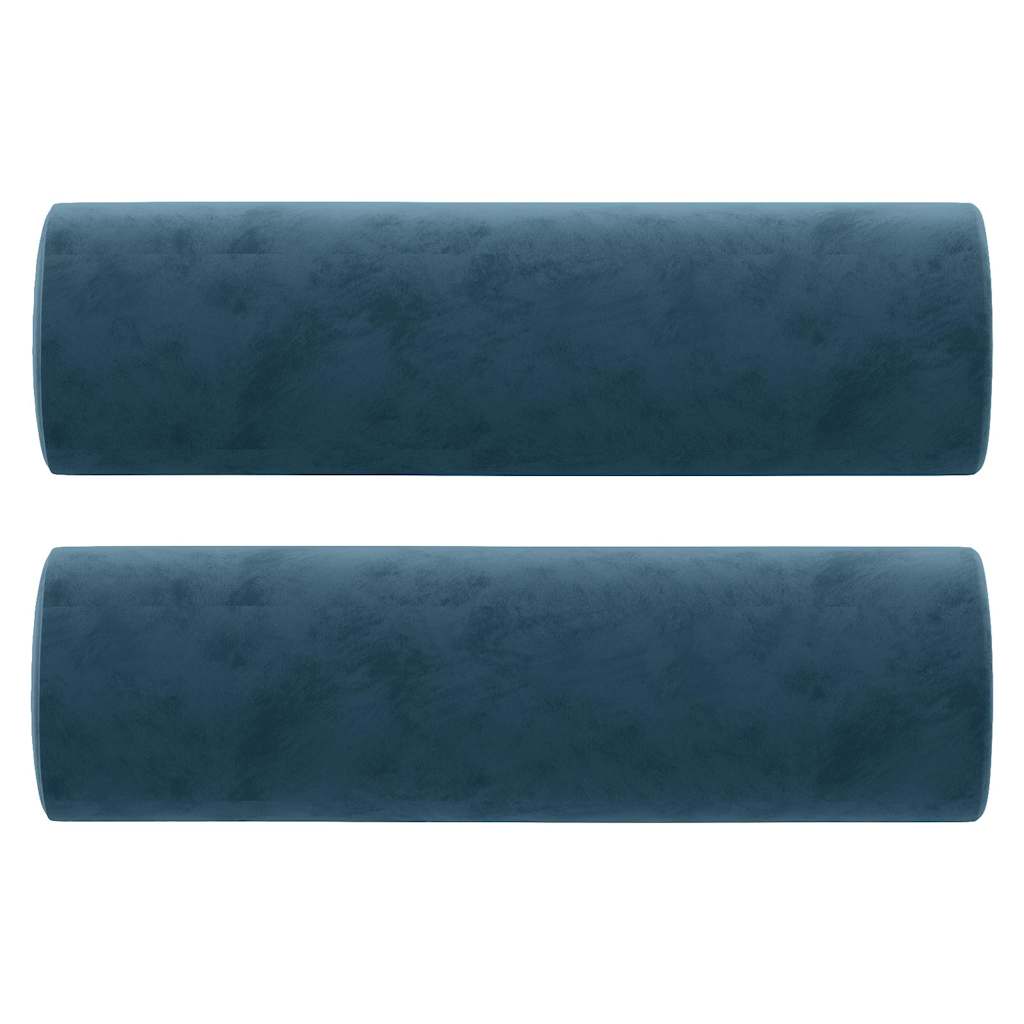2-Sitzer-Sofa mit Zierkissen Dunkelgrün 120 cm Samt