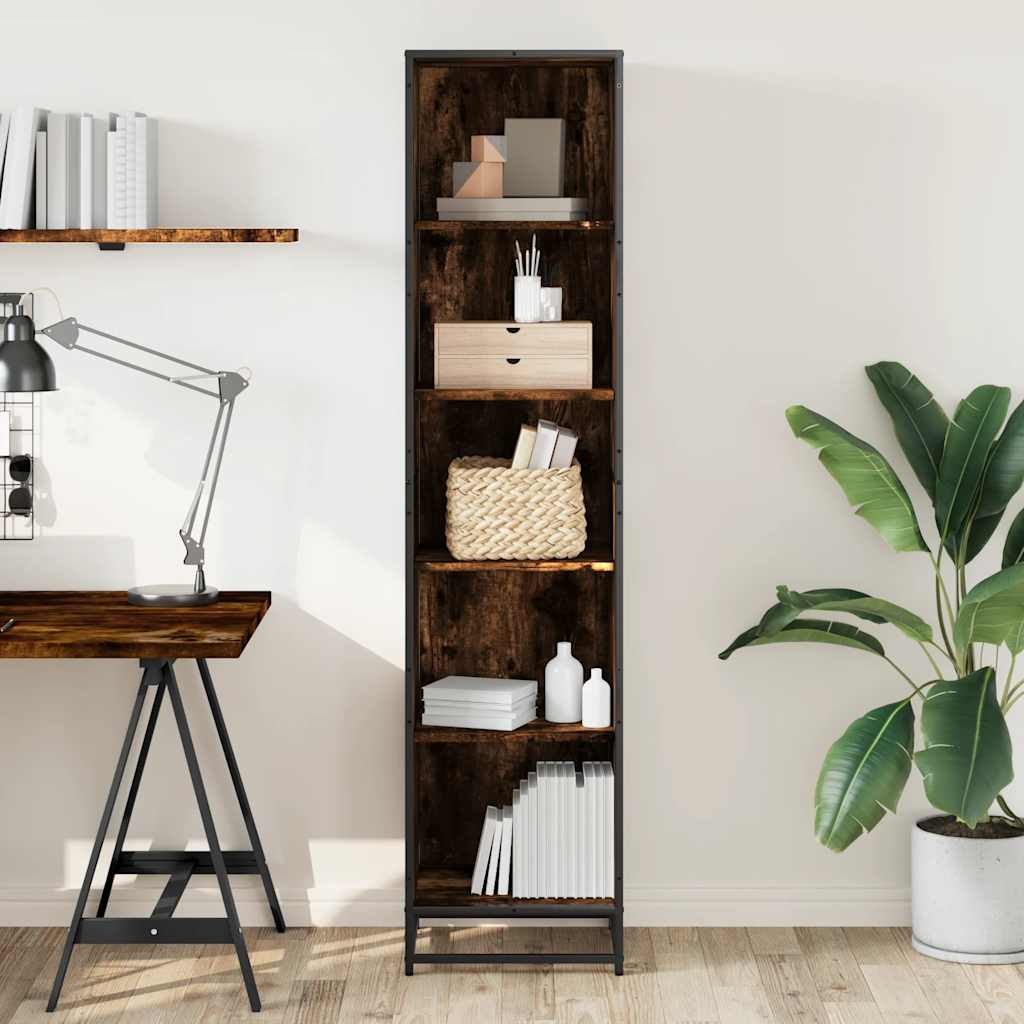 Bücherregal Schwarz 60x35x139 cm Holzwerkstoff