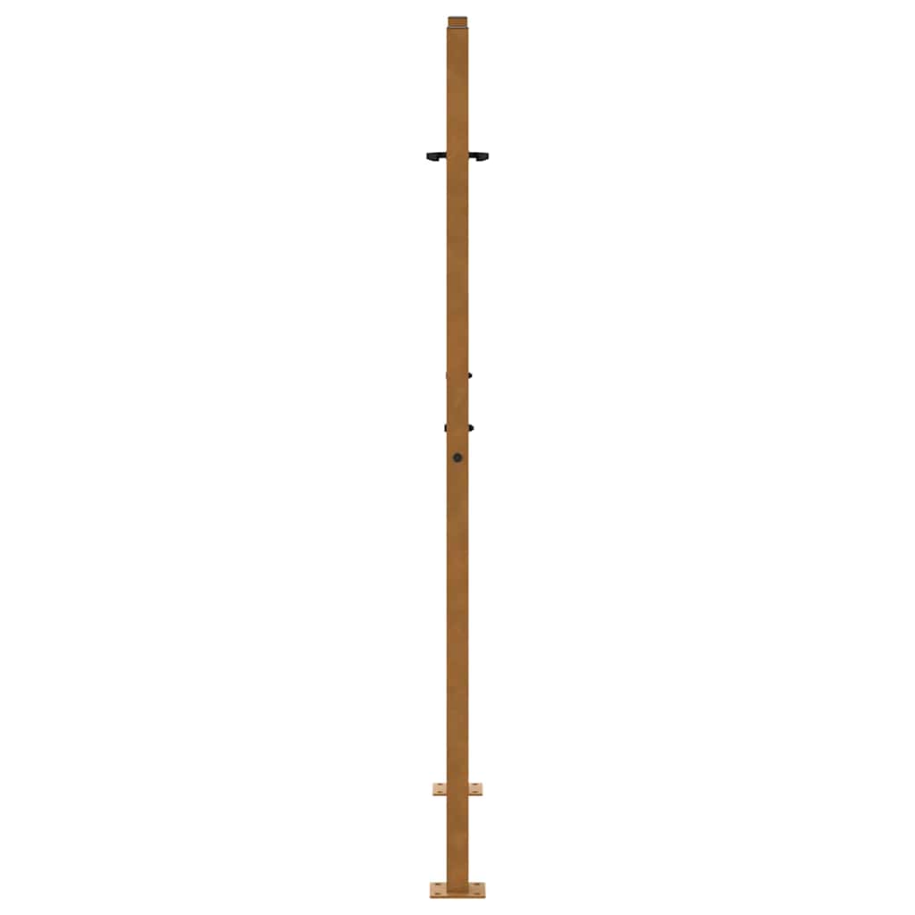Gartentor Schwarz 100x100 cm Stahl Lichtdesign