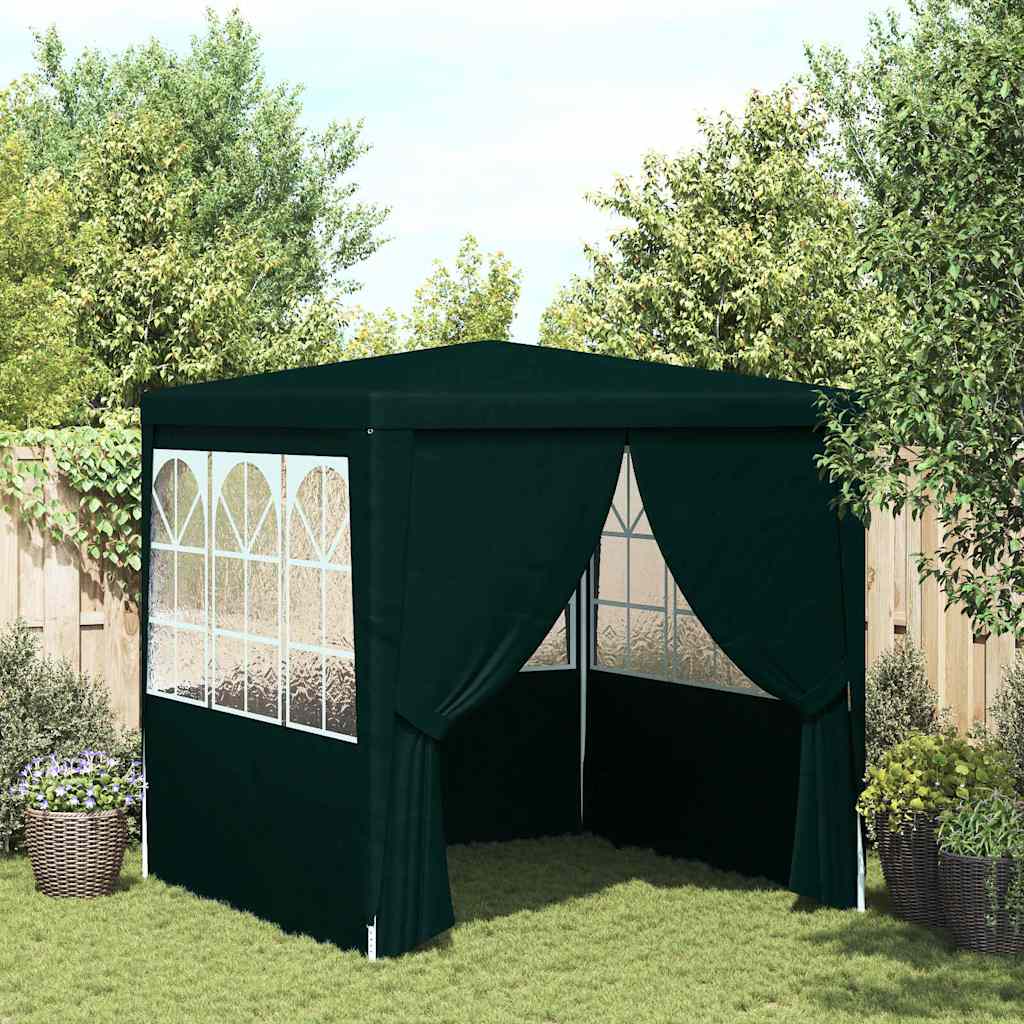 Party-Zelt Rot 200 x 200 x 240 cm PE und Stahl