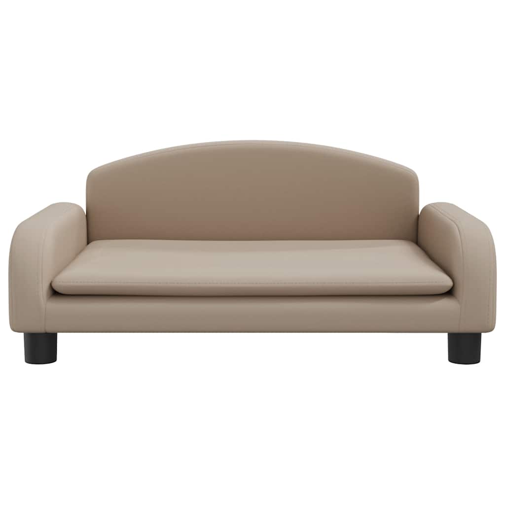 Kindersofa Schwarz 70x45x30 cm Kunstleder