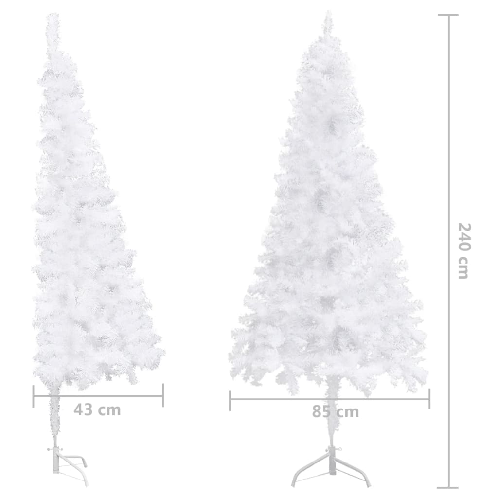 Künstlicher Eck-Weihnachtsbaum Grün 120 cm PVC