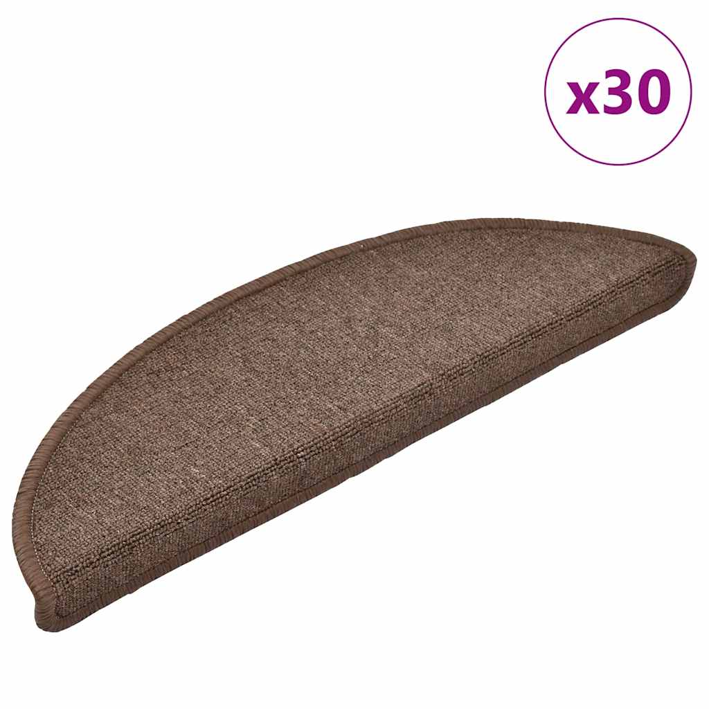 Stufenmatten 15 Stk. 56x17x3 cm Anthrazit Halbrund