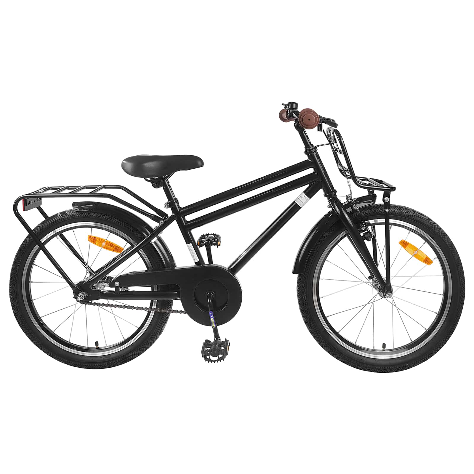 Kinderfahrrad 18 Zoll für 5-7 Jahre alt Schwarz
