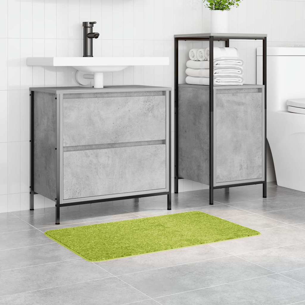 Rutschfeste Badmatte Dunkelgrau 50 x 80 cm PP