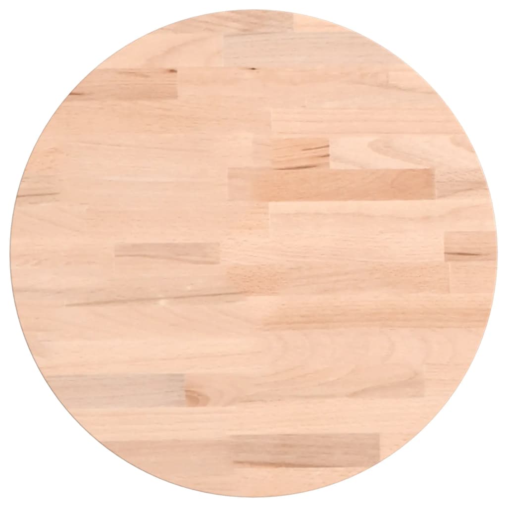 Tischplatte Ø30x1,5 cm Rund Massivholz Buche