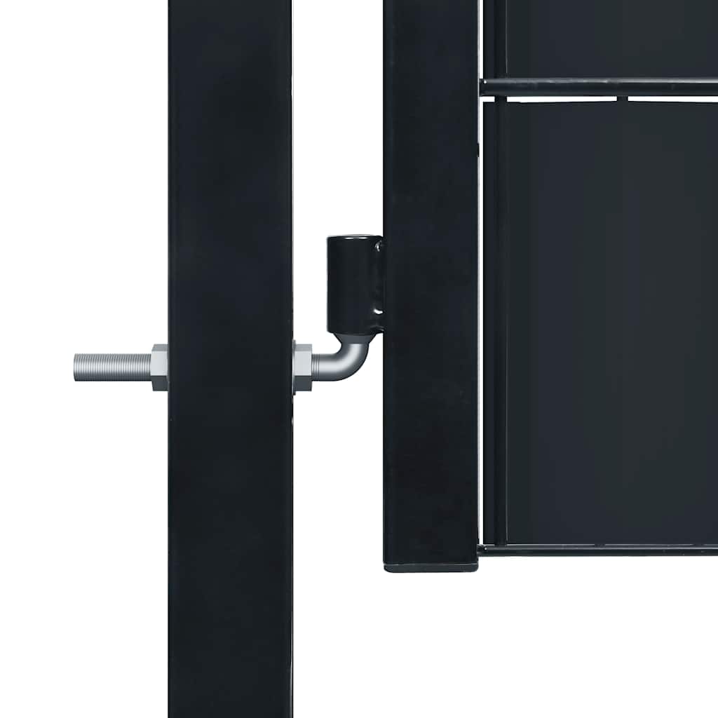 Zauntor aus PVC und Stahl 100 x 81 cm Grün
