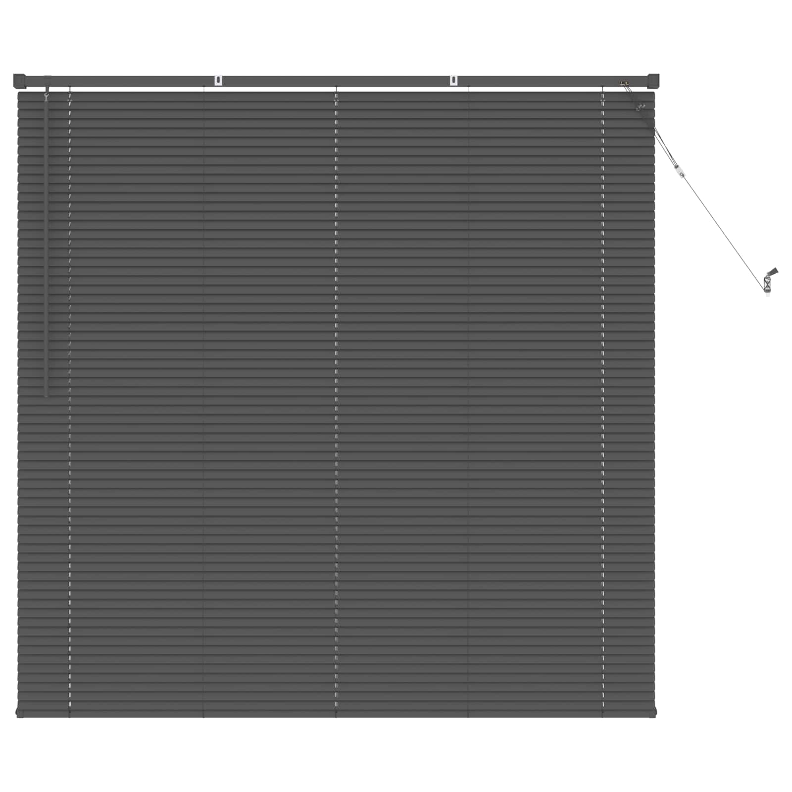Jalousie Silber Grau 150 x 40 cm 25 mm PVC