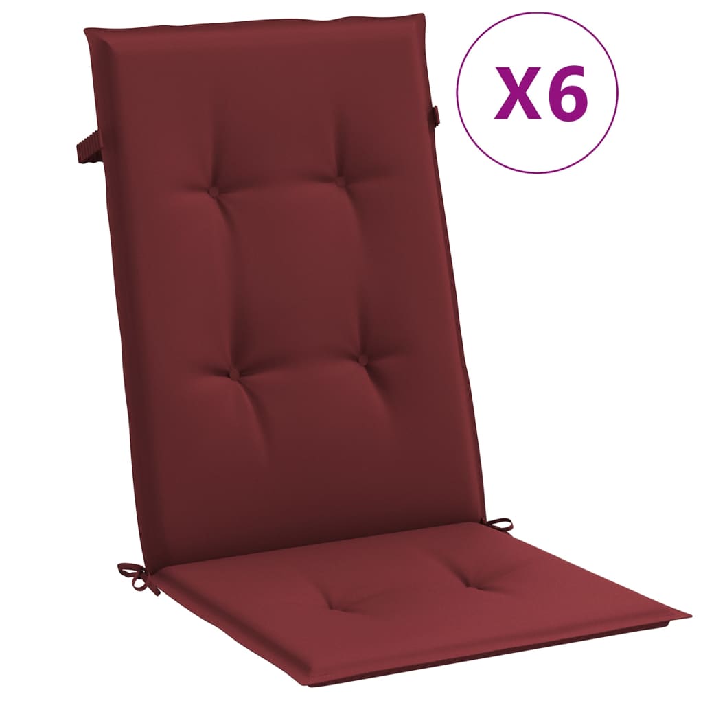 Hochlehner-Auflagen 2 Stk. Melange Anthrazit 120x50x7cm Stoff