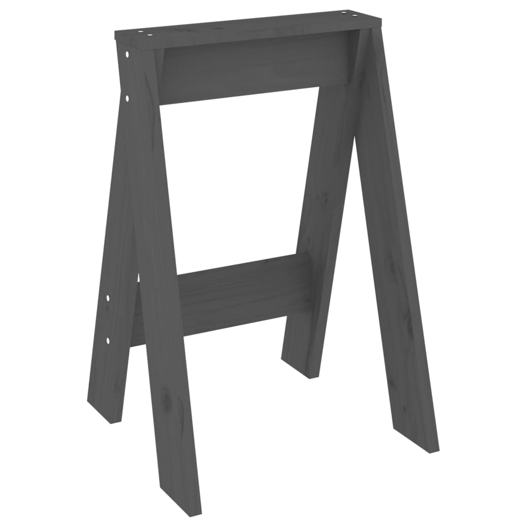 Hocker 2 Stk. 40x40x45 cm Massivholz Kiefer
