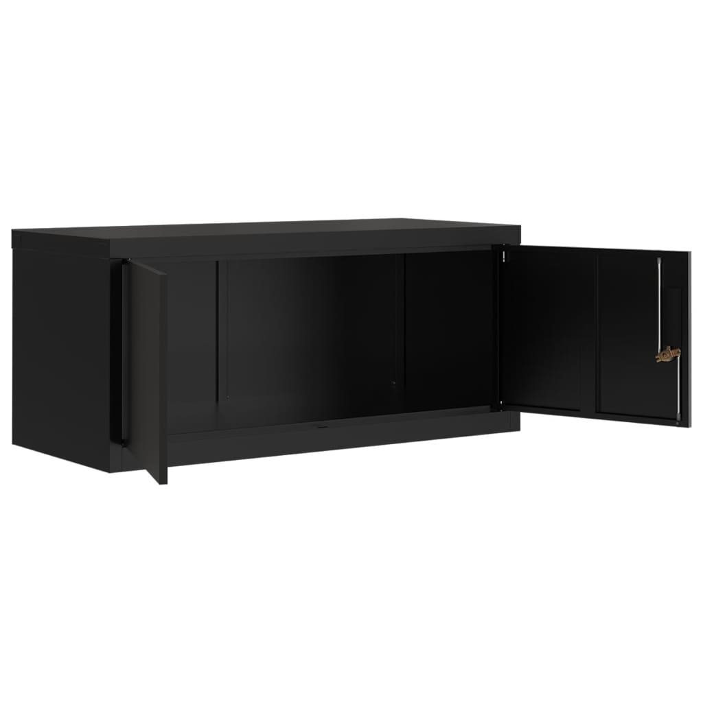 Aktenschrank Weiß 90x40x110 cm Stahl