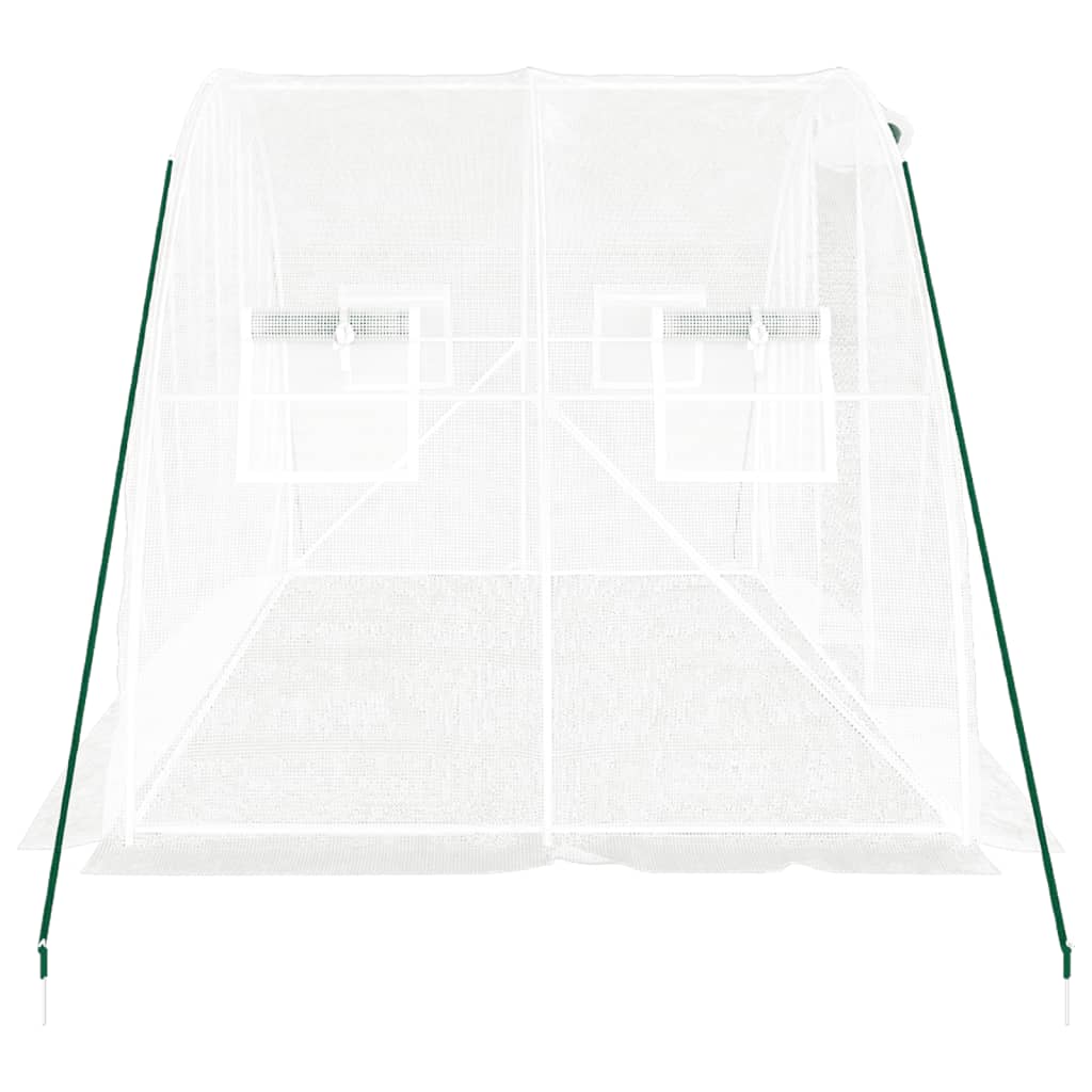 Gewächshaus mit Stahlrahmen Grün 8 m² 4x2x2 m