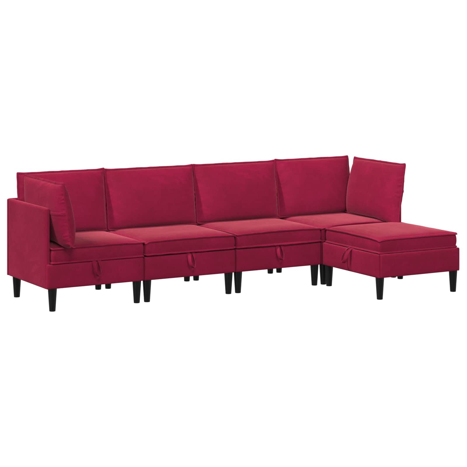 Wohnzimmergarnitur mit Kissen mit Speicher 3 pcs Hellgrau Samt