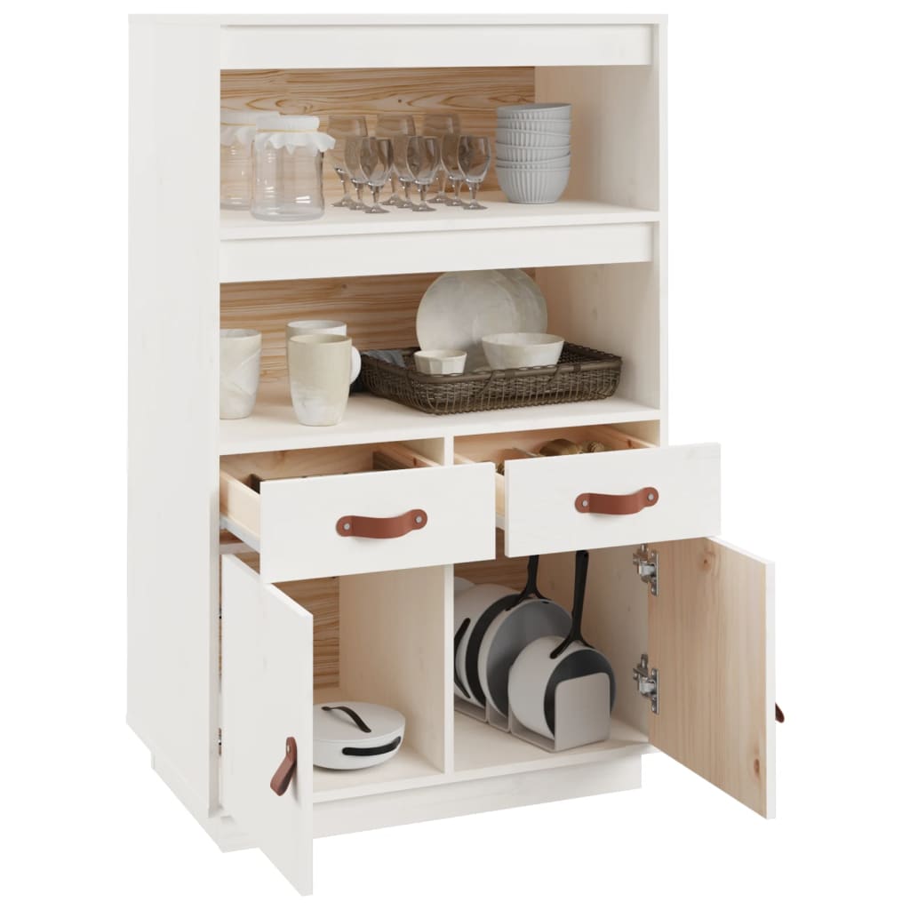 Highboard 67x40x108,5 cm Massivholz Kiefer