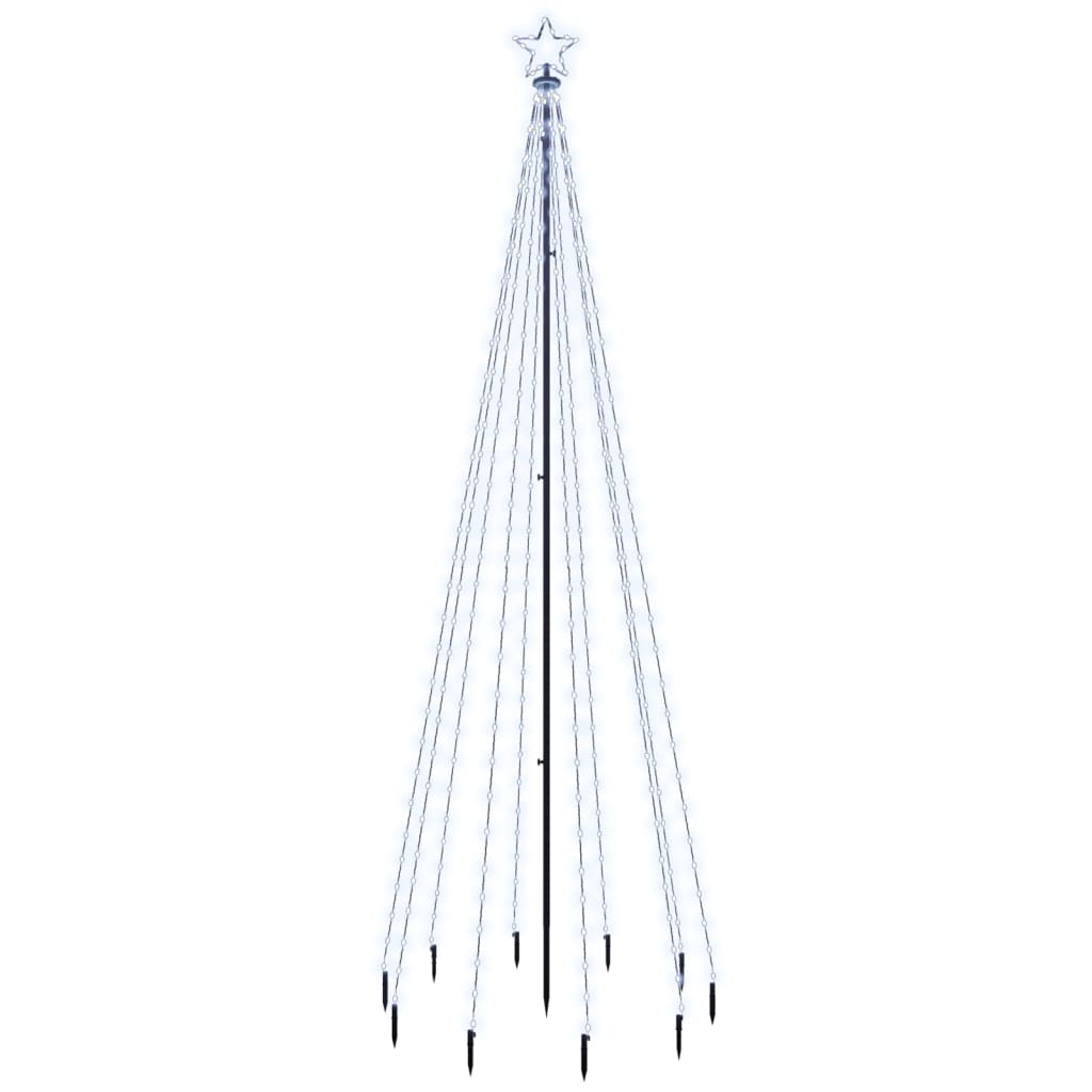 LED-Weihnachtsbaum mit Erdnägeln Mehrfarbig 310 LEDs 300 cm