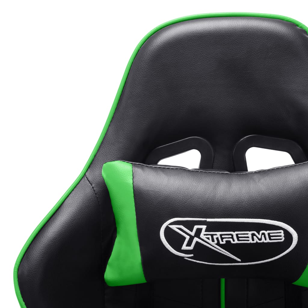 Gaming-Stuhl Schwarz und Blau Kunstleder