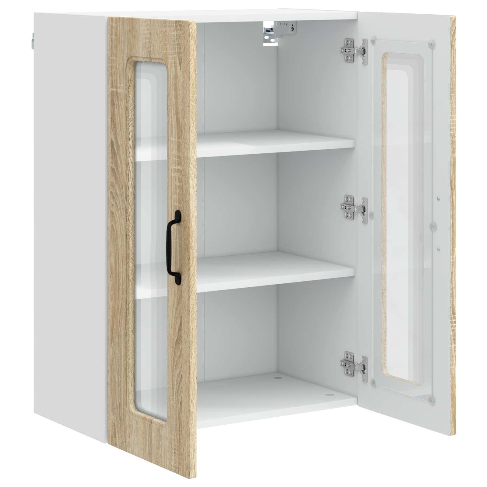 Herdumbauschränke 2 Stk. Kalmar Weiß Holzwerkstoff