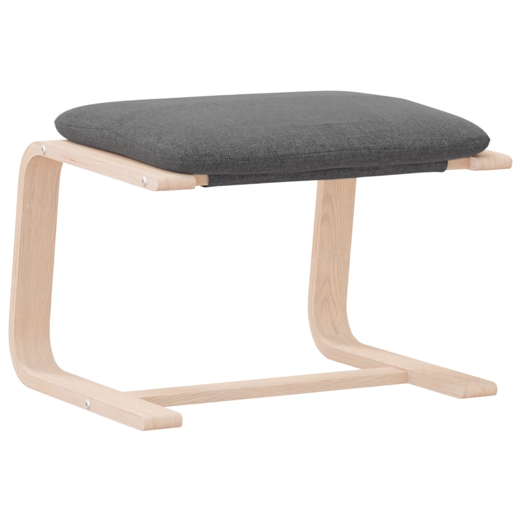 Fußhocker Creme 51x41x40 cm Stoff