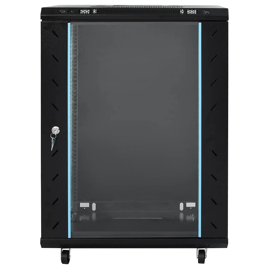15U Netzwerkschrank 19" IP20 Schwarz 60x45x86 cm