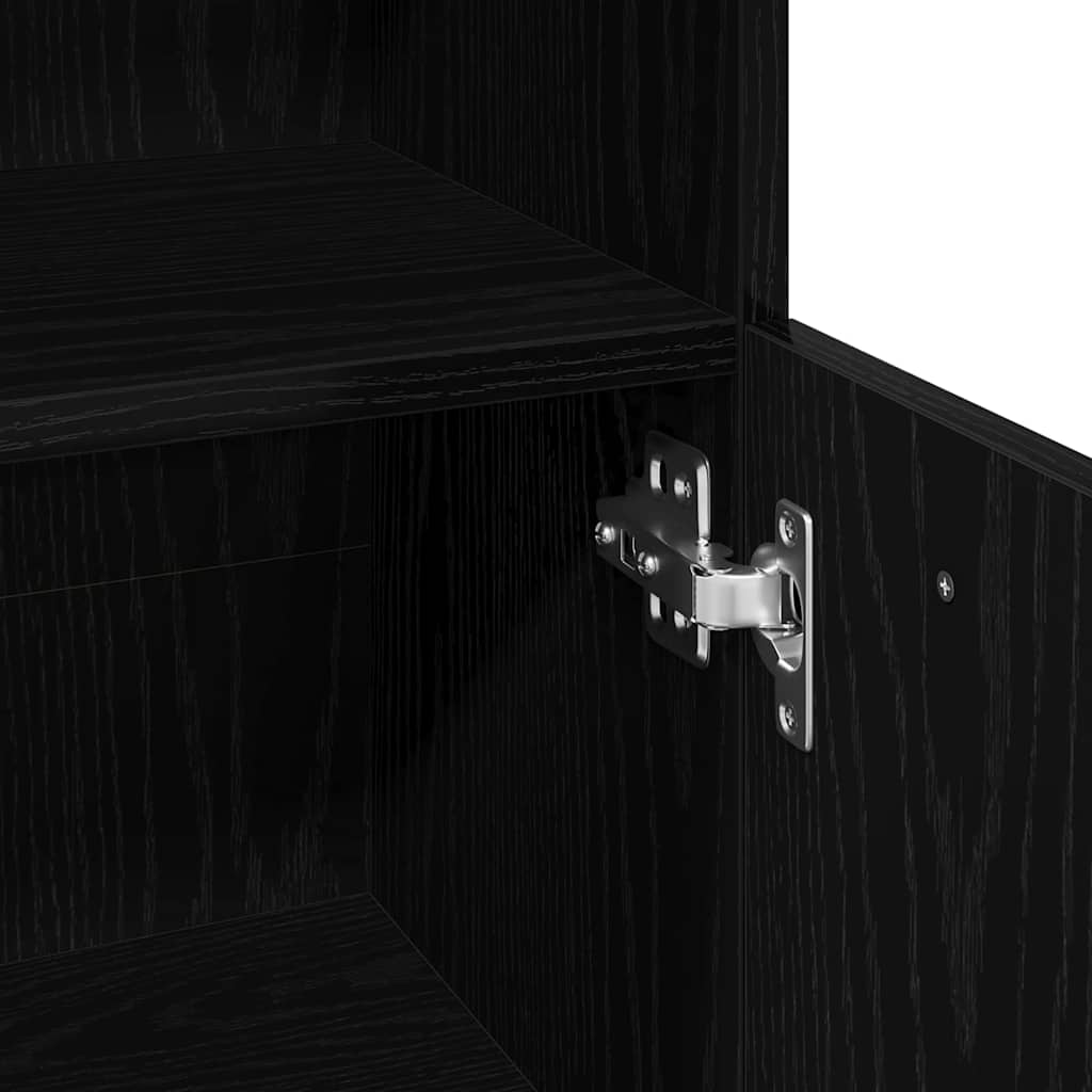 Badezimmerschrank Weiß 30x30x95 cm Holzwerkstoff