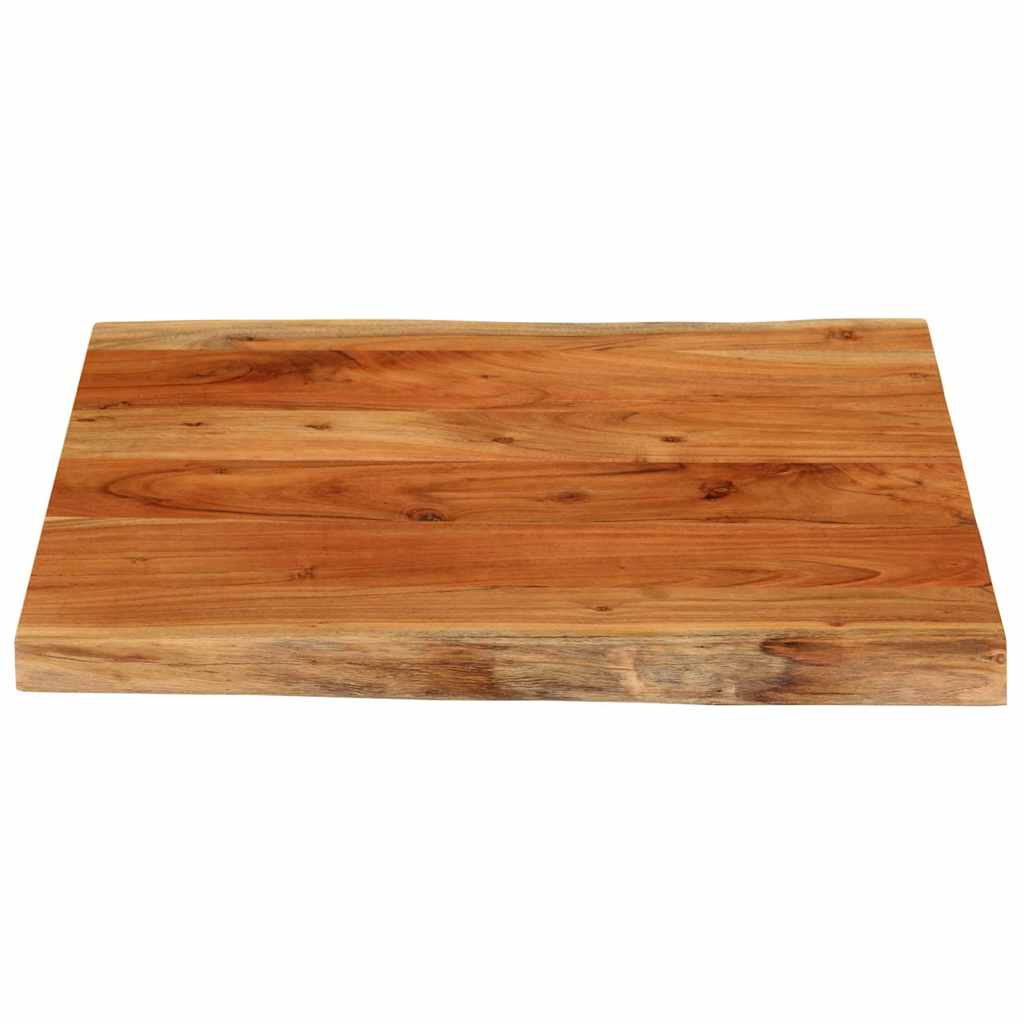 Tischplatte 40x40x2,5 cm Rechteckig Massivholz Akazie Baumkante