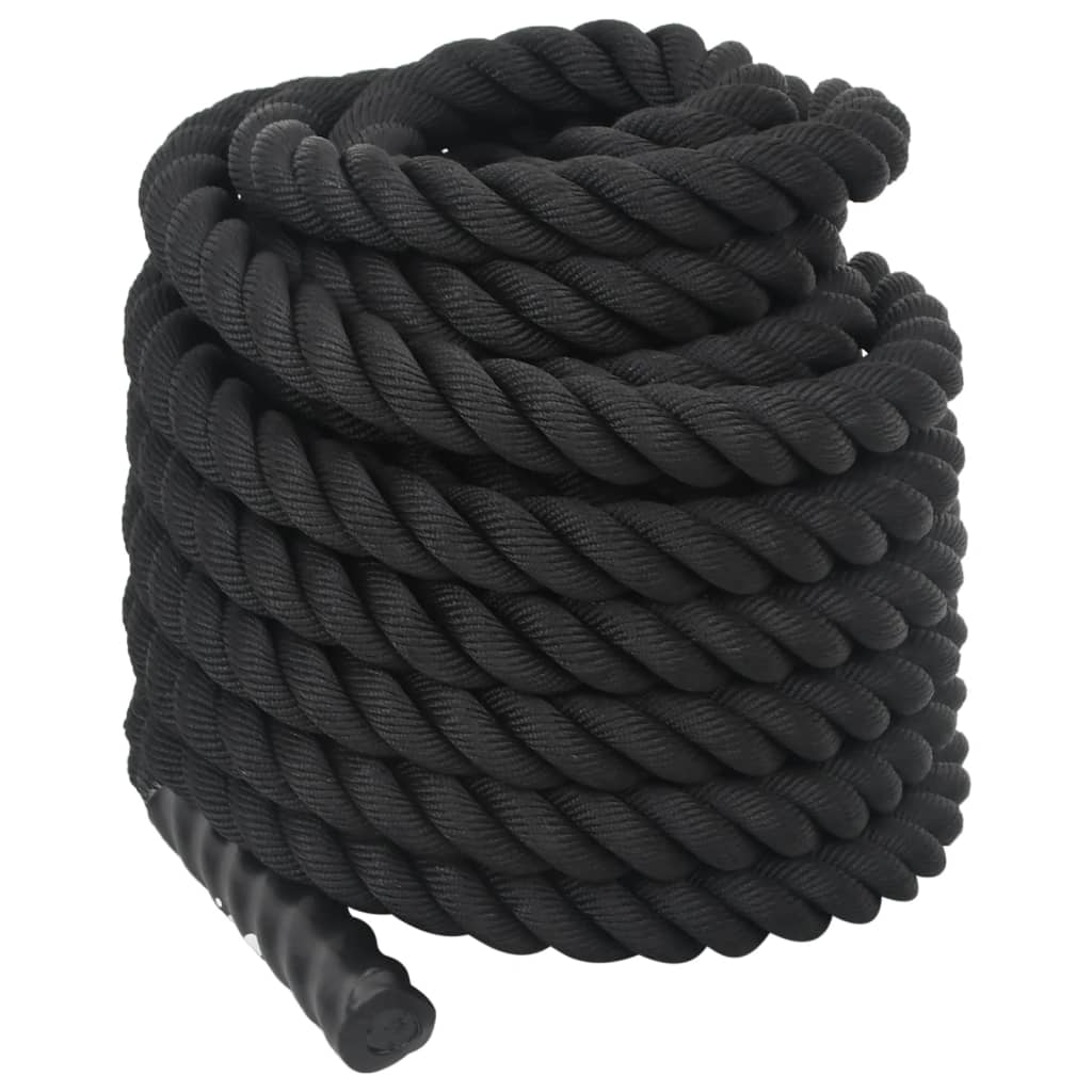 Battle Rope Schwarz 6 m 4,5 kg Polyester