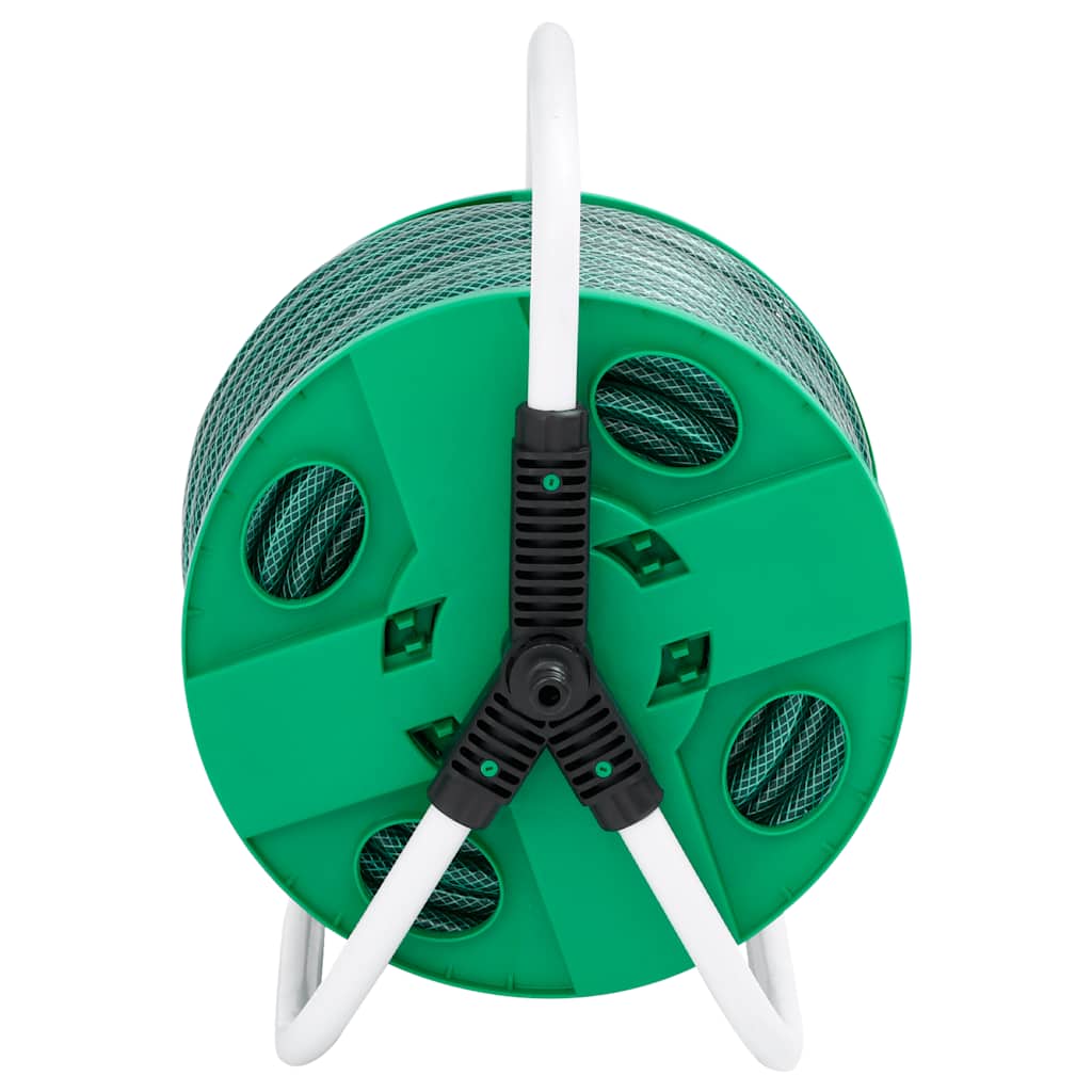 Schlauchtrommel Freistehend Grün mit 20 m Schlauch PVC