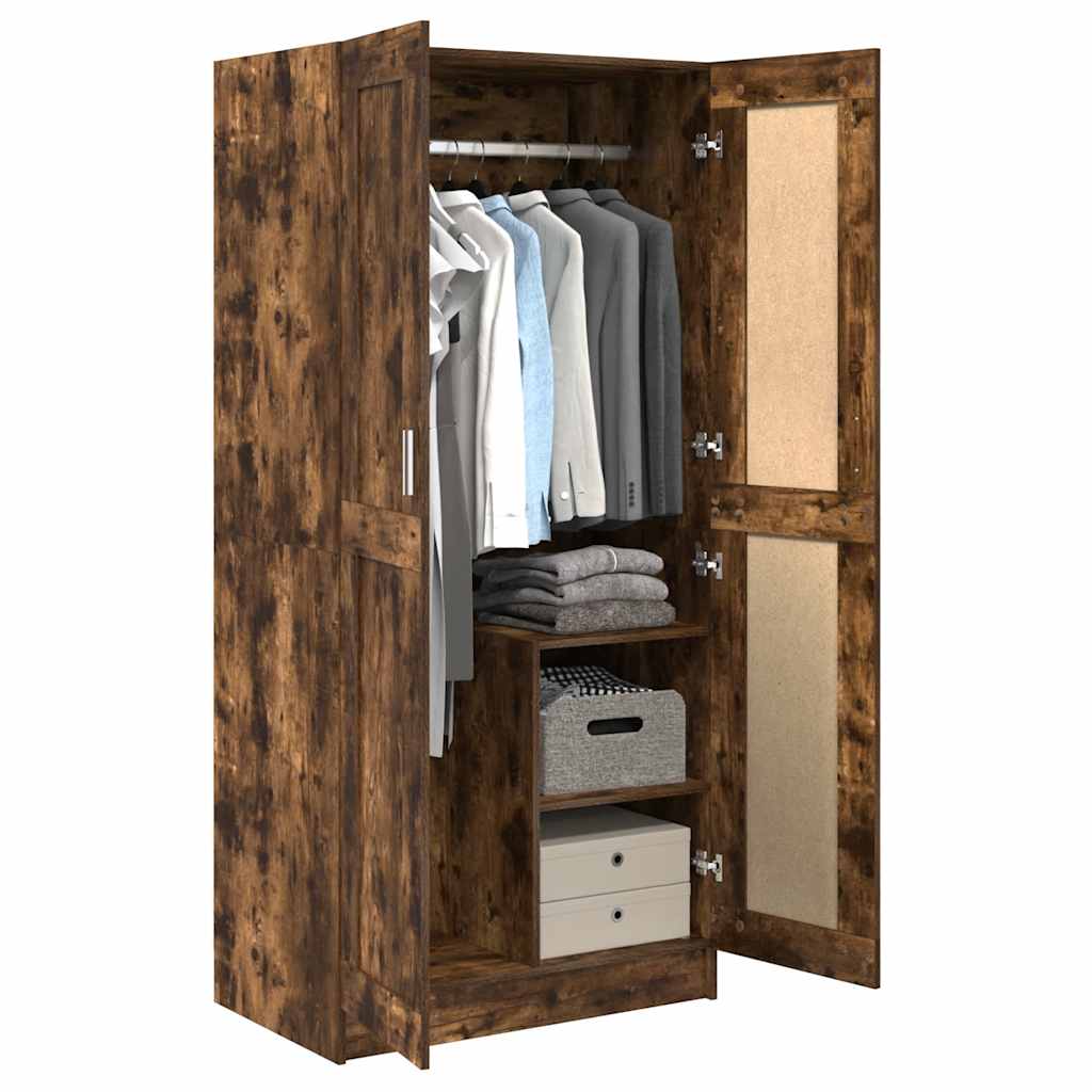 Kleiderschrank Weiß 82,5x51,5x180 cm Holzwerkstoff
