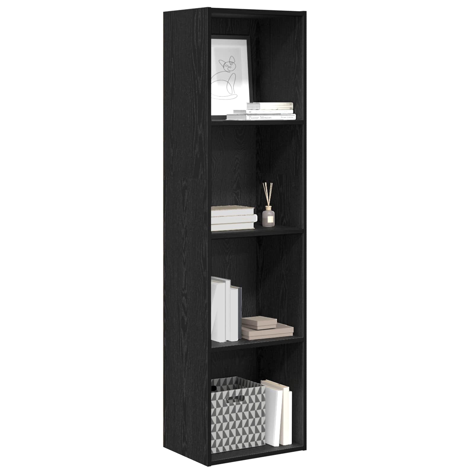 Bücherregal Weiß 80x30x189 cm Holzwerkstoff