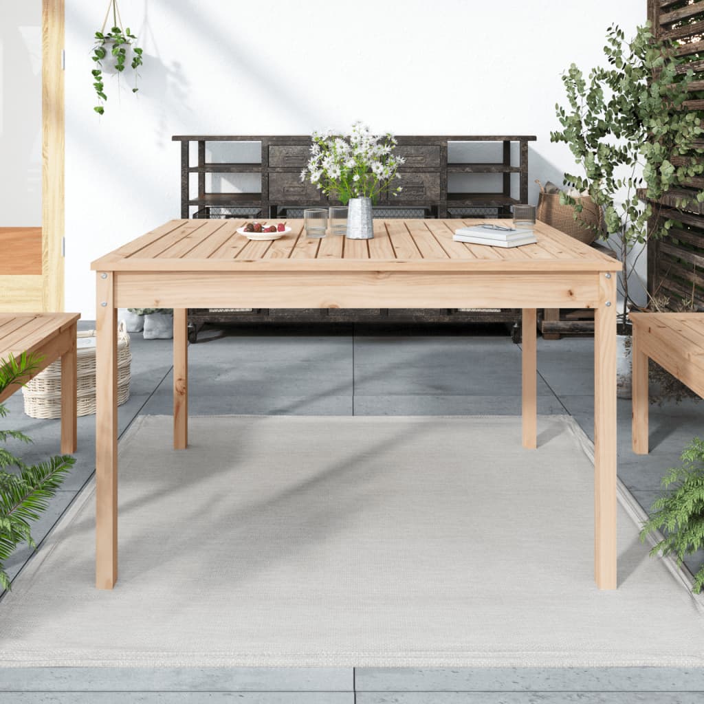 Gartentisch 82,5x82,5x76 cm Massivholz Kiefer
