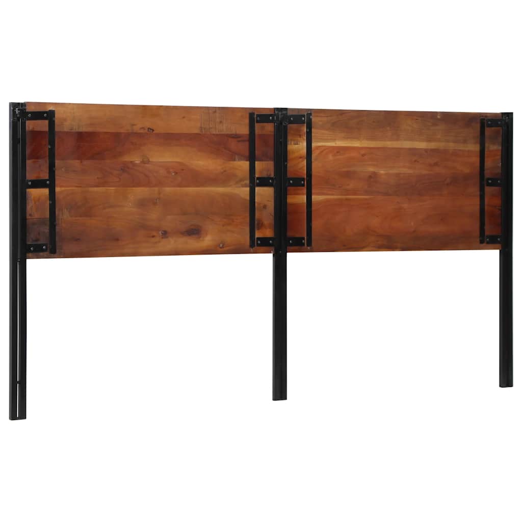 Kopfteil 100 cm Massivholz Mango und Eisen