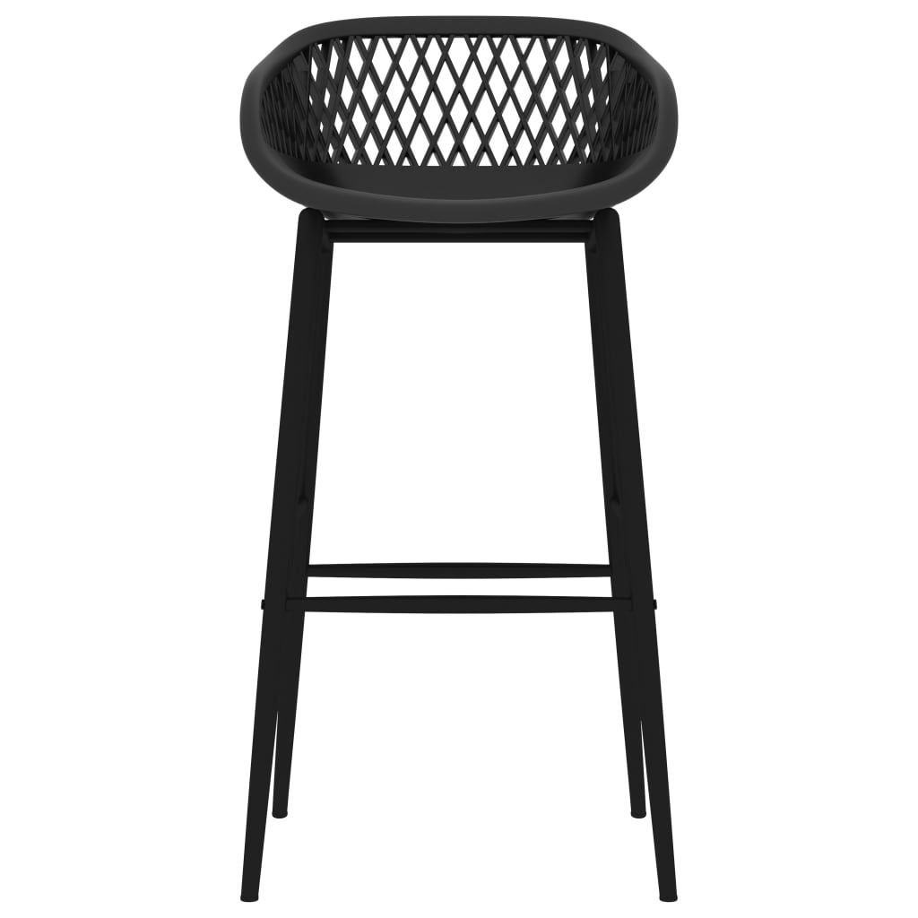 Barhocker 2 Stk. Schwarz