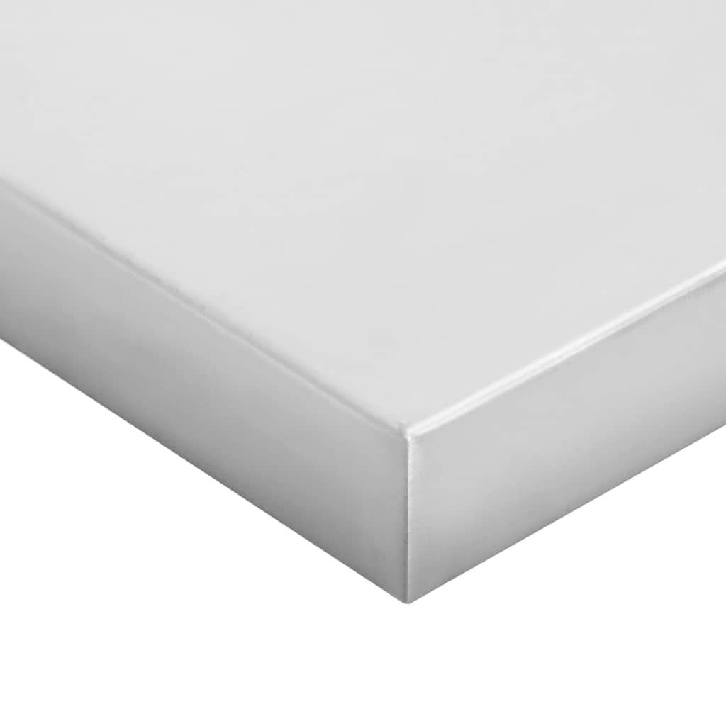 Wandregale 2 Stk. 100x40 cm Silbern Edelstahl