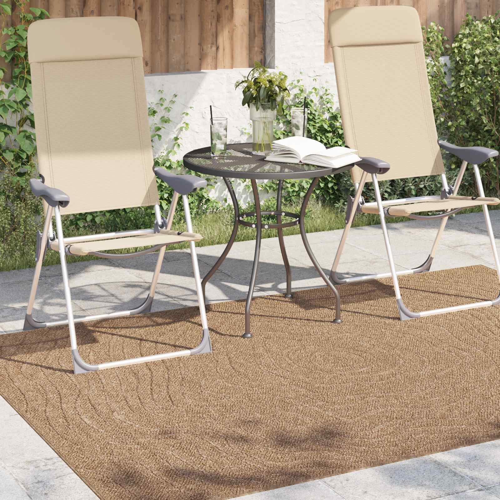 Bereichsteppiche Rechtwinklig AGIRA Natur 150 x 80 cm Polyester