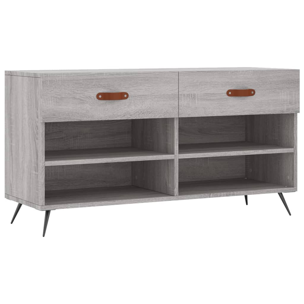 Schuhbank Weiß 102x35x55 cm Holzwerkstoff