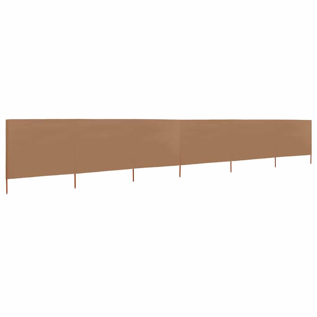 3-teiliges Windschutzgewebe 400 x 120 cm Weiß