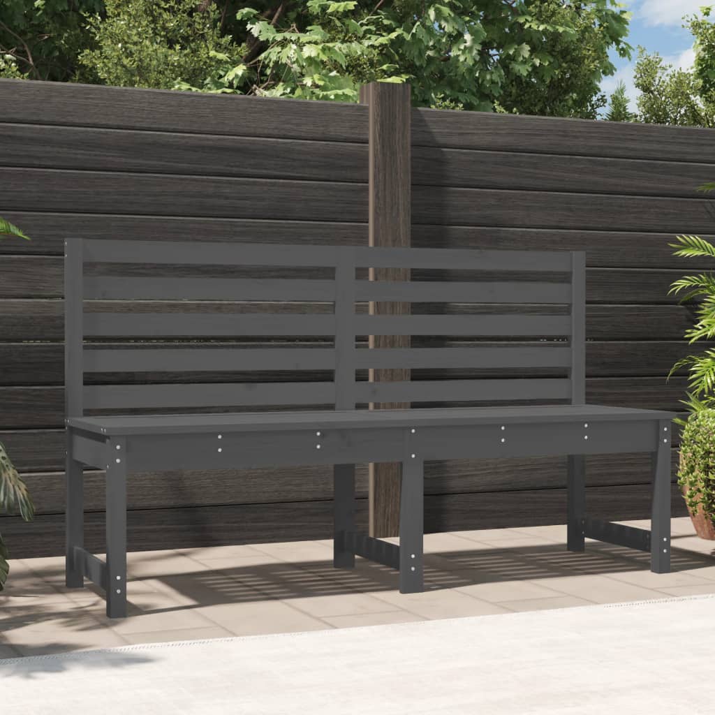 Gartenbank 109 cm Massivholz Kiefer