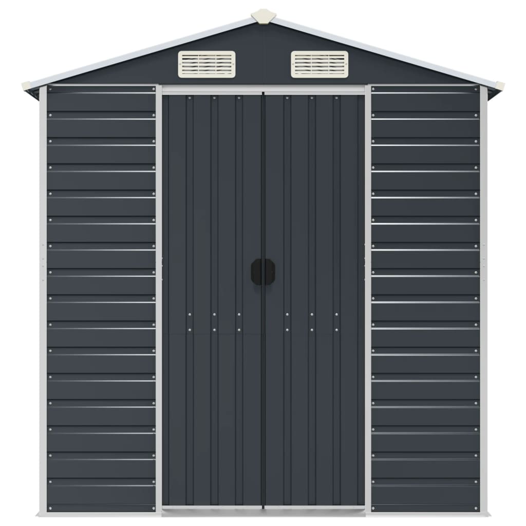Gerätehaus Grün 191x130x198 cm Verzinkter Stahl