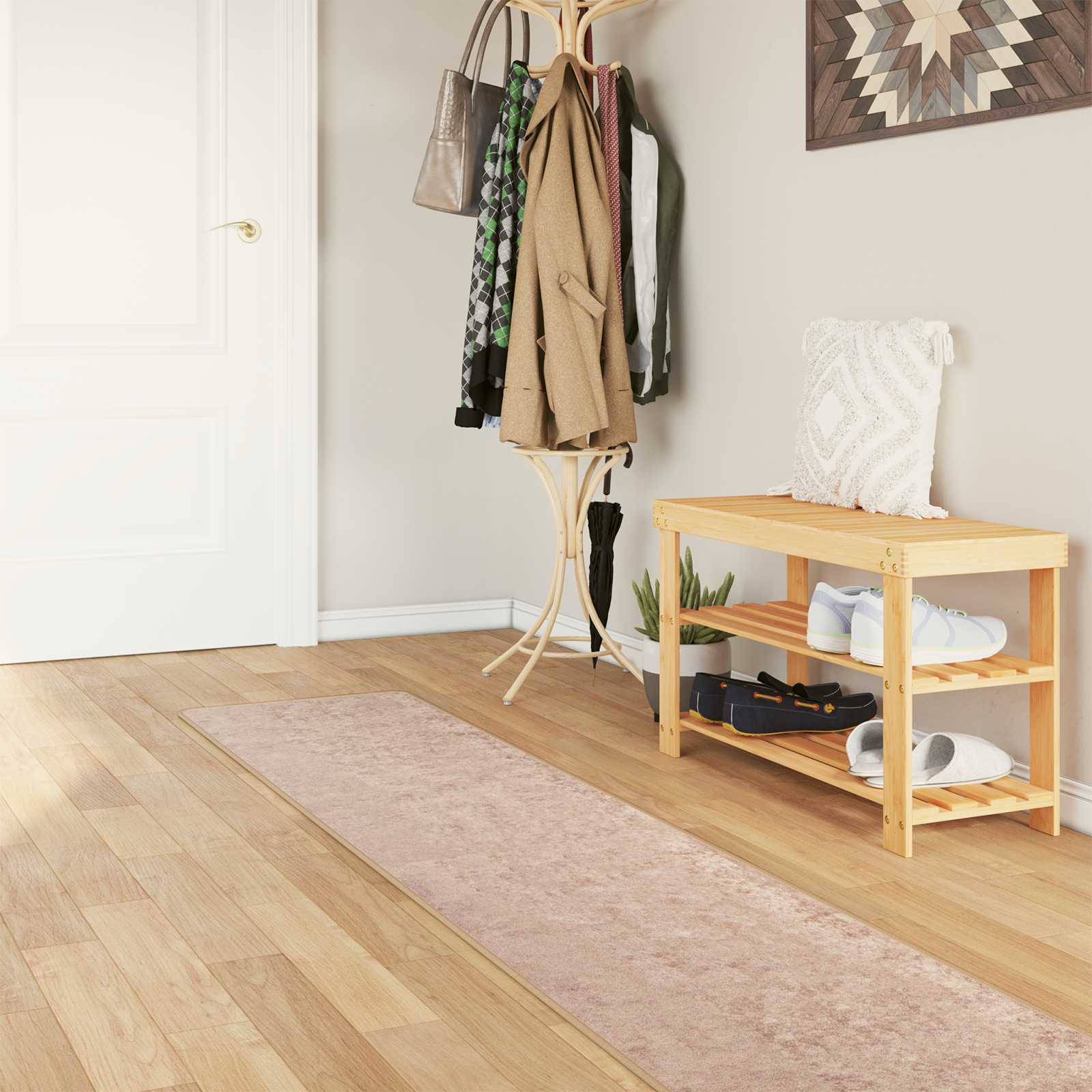 Teppich Waschbar Mehrfarbig 160x230 cm